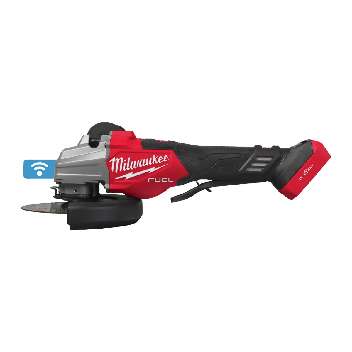 Milwaukee M18 FUEL ONE-KEY Akku-Sicherheitswinkelschleifer 125 mm mit Schiebeschalter M18FHSAGSVO125X-0X