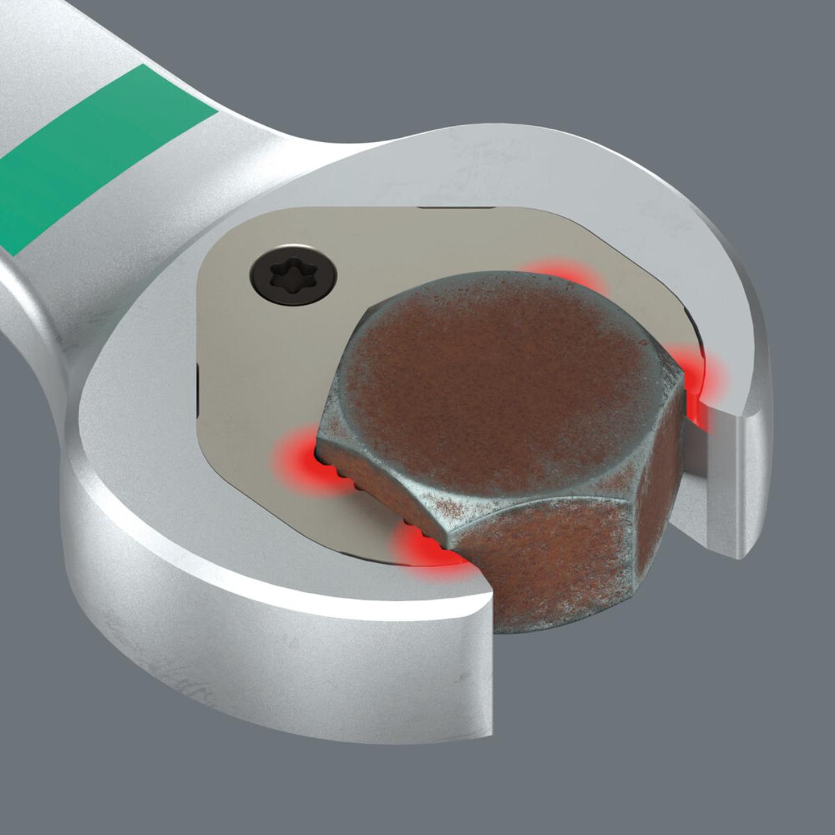 Wera 6007 Joker Imperial 8-stelliges Set Maul-Ringratschenschlüssel-Satz, zöllig