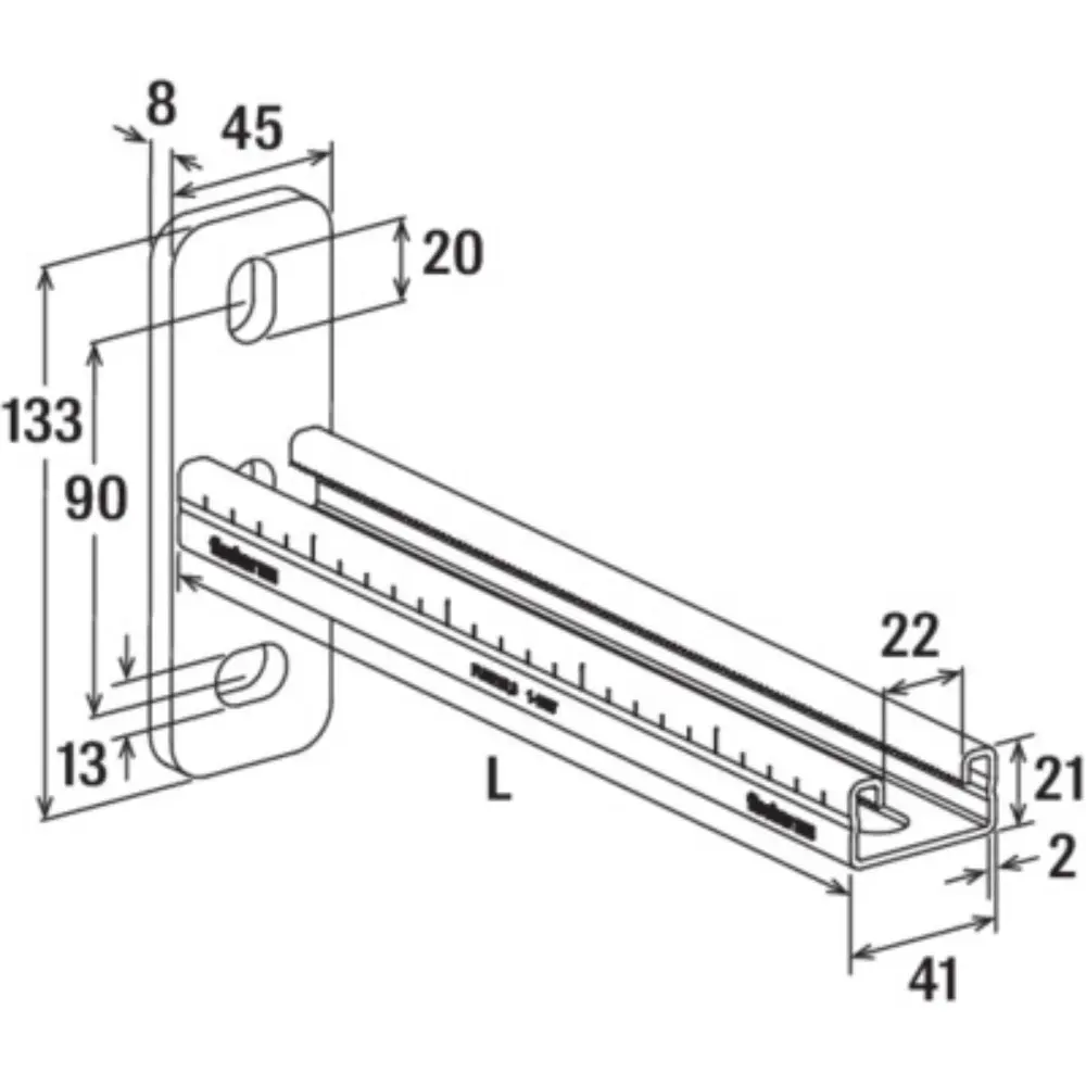 Fischer Auslegerkonsole FCA 21 - 200