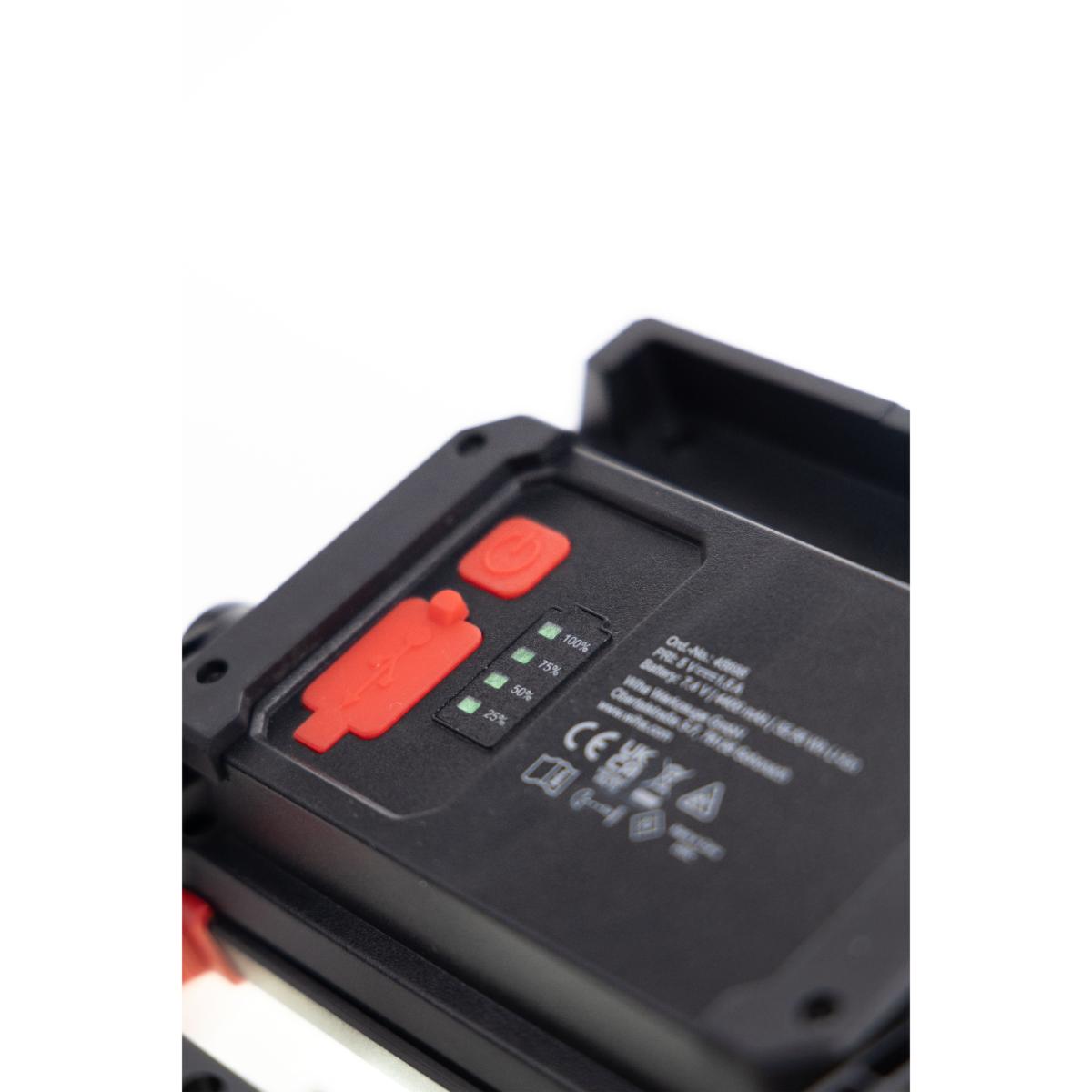 Wiha Akku-Baustrahler 30W, 3.000 lm mit USB-C-Ladekabel