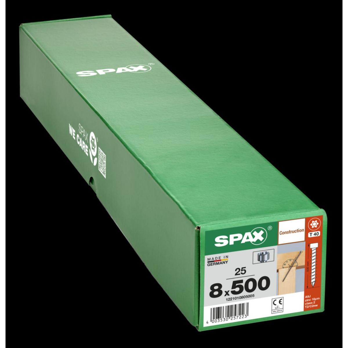 SPAX-S Zylinderkopf T-Star Plus T40 Vollgewinde Cut WIROX, 25 Stück