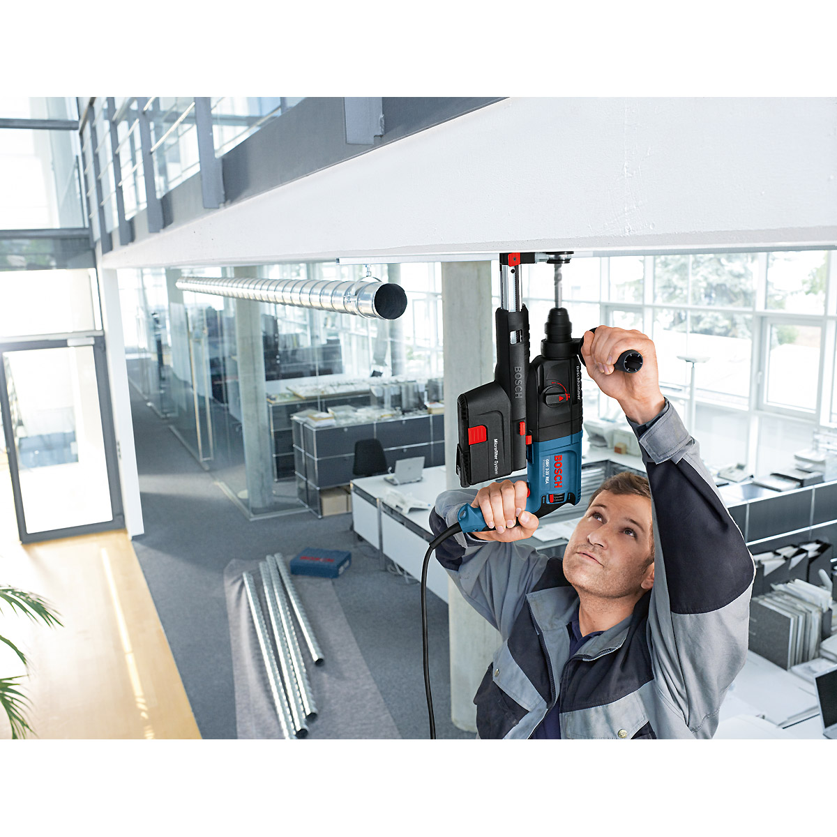 Bosch Absaug-Bohrhammer mit SDS plus GBH 2-23 REA