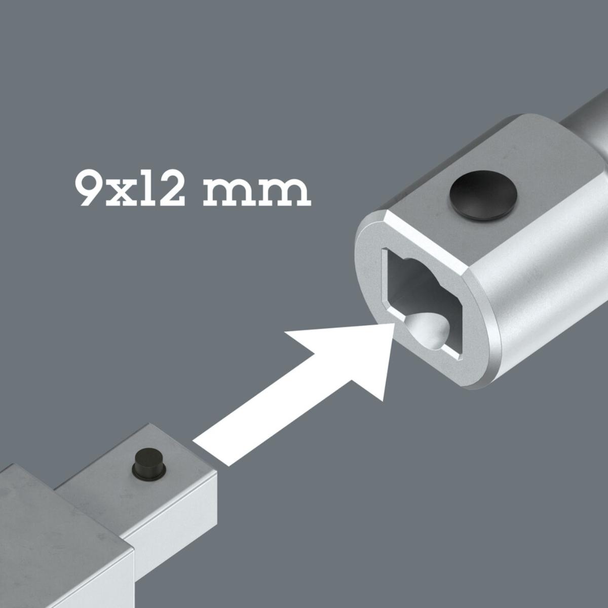 Wera 9998 X-Power Betätigungswerkzeug für Einsteckwerkzeuge, 9x12 mm