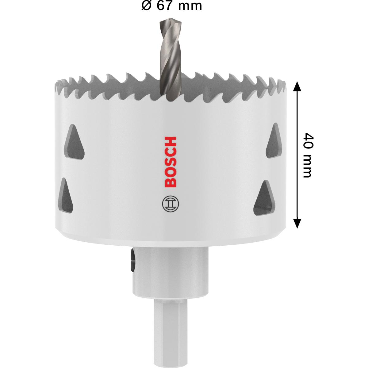 Bosch Multi Material Lochsäge mit Aufsteckhalter, 67 x 40 mm