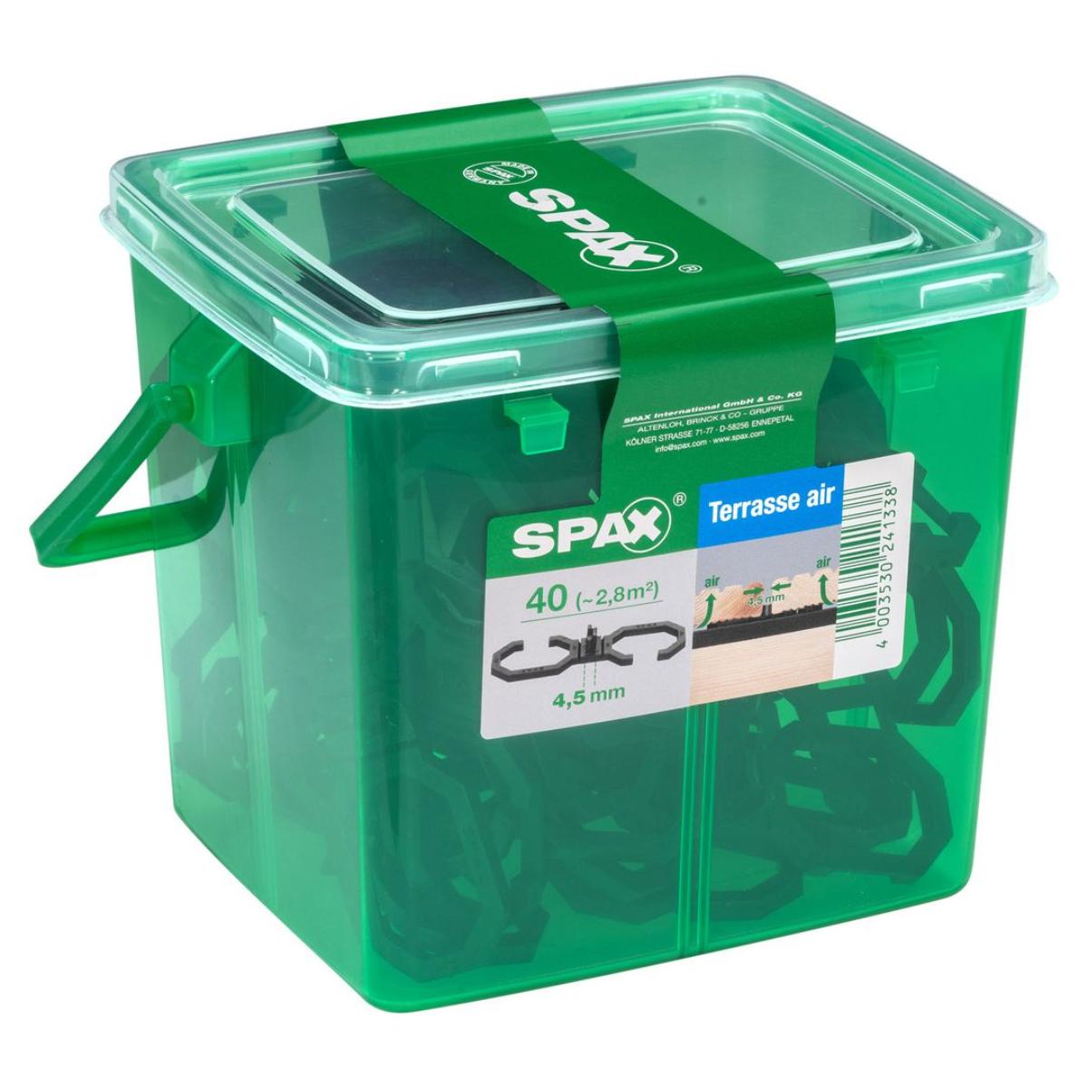 SPAX AIR ABSTANDSHALTER 4,5MM HKB M, HENKELBOXEN 40 Stück