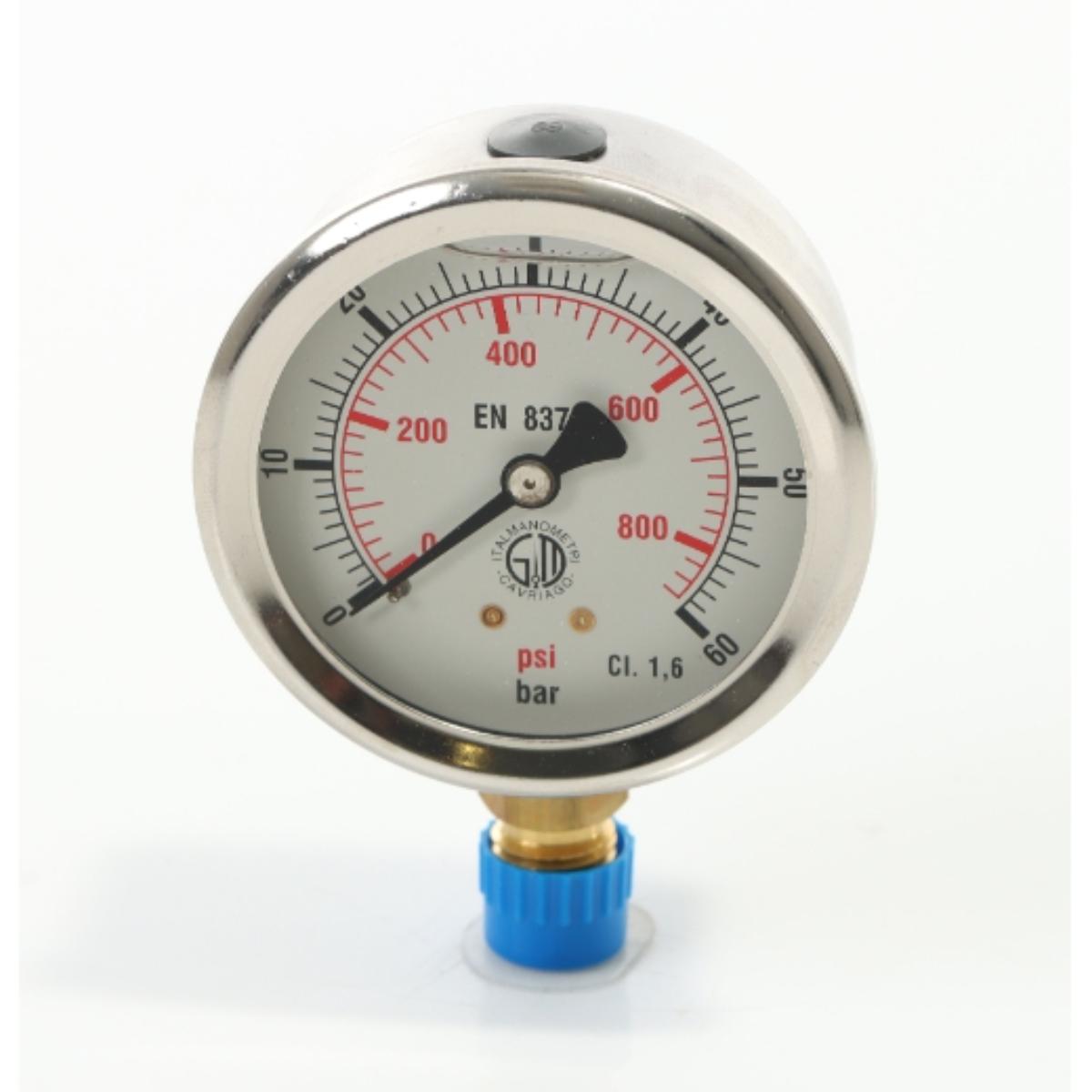 ELMAG Druckmanometer 0-60 Bar für Schraubstock