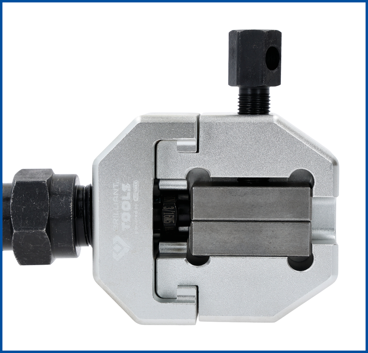 Brilliant Tools Universal-Bremsleitungs-Bördelgerät-Satz mit Hydraulik-Spindel, 16-teiliges Set