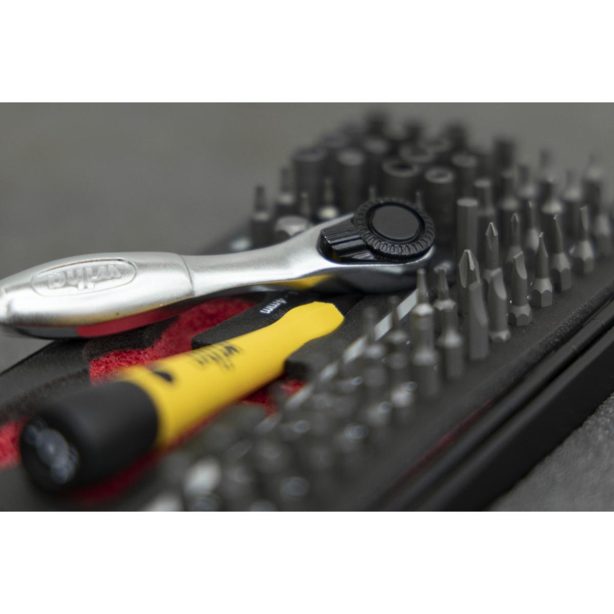 Wiha Micro-Bit Set ESD gemischt 65-teilges Set 4mm C4 in Box