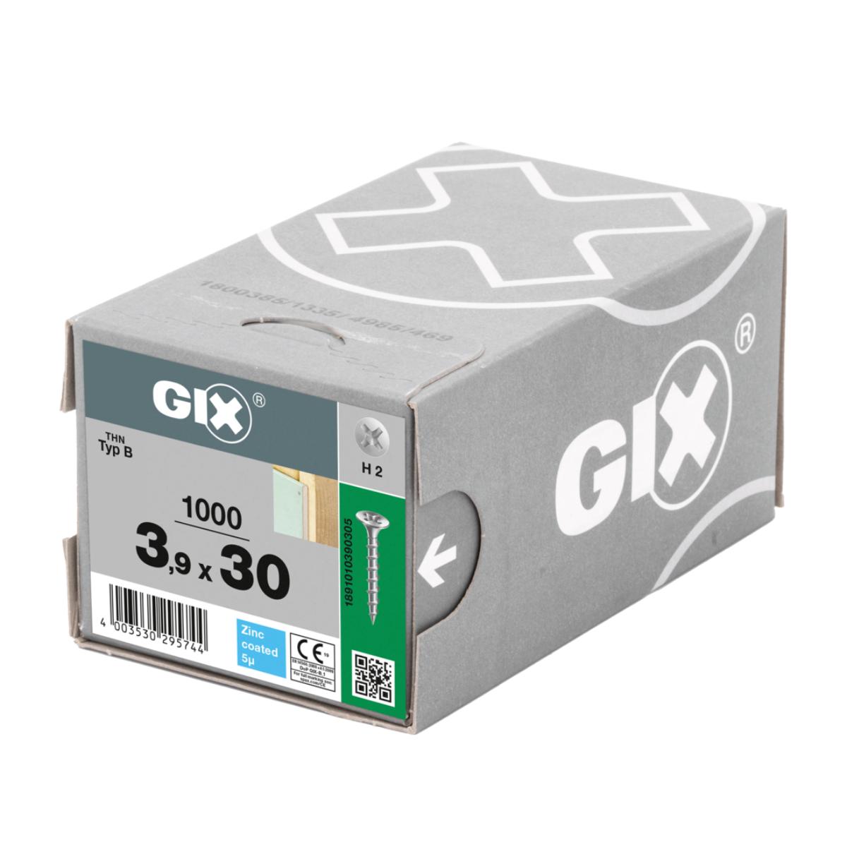SPAX GIX-B Trockenbauschraube für Holz verzinkt 3,9 x 30 mm, 1000 Stück