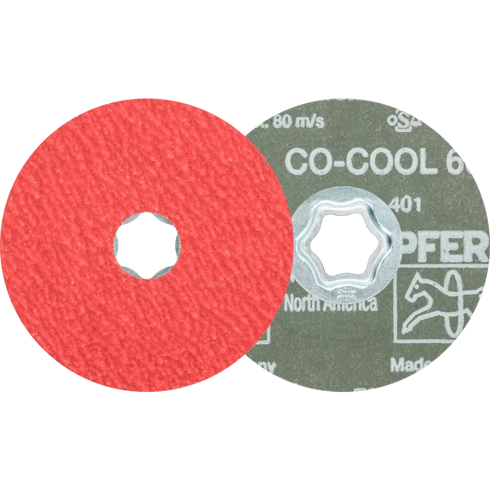 PFERD TOOLS COMBICLICK Keramikkorn Fiberscheibe für Edelstahl