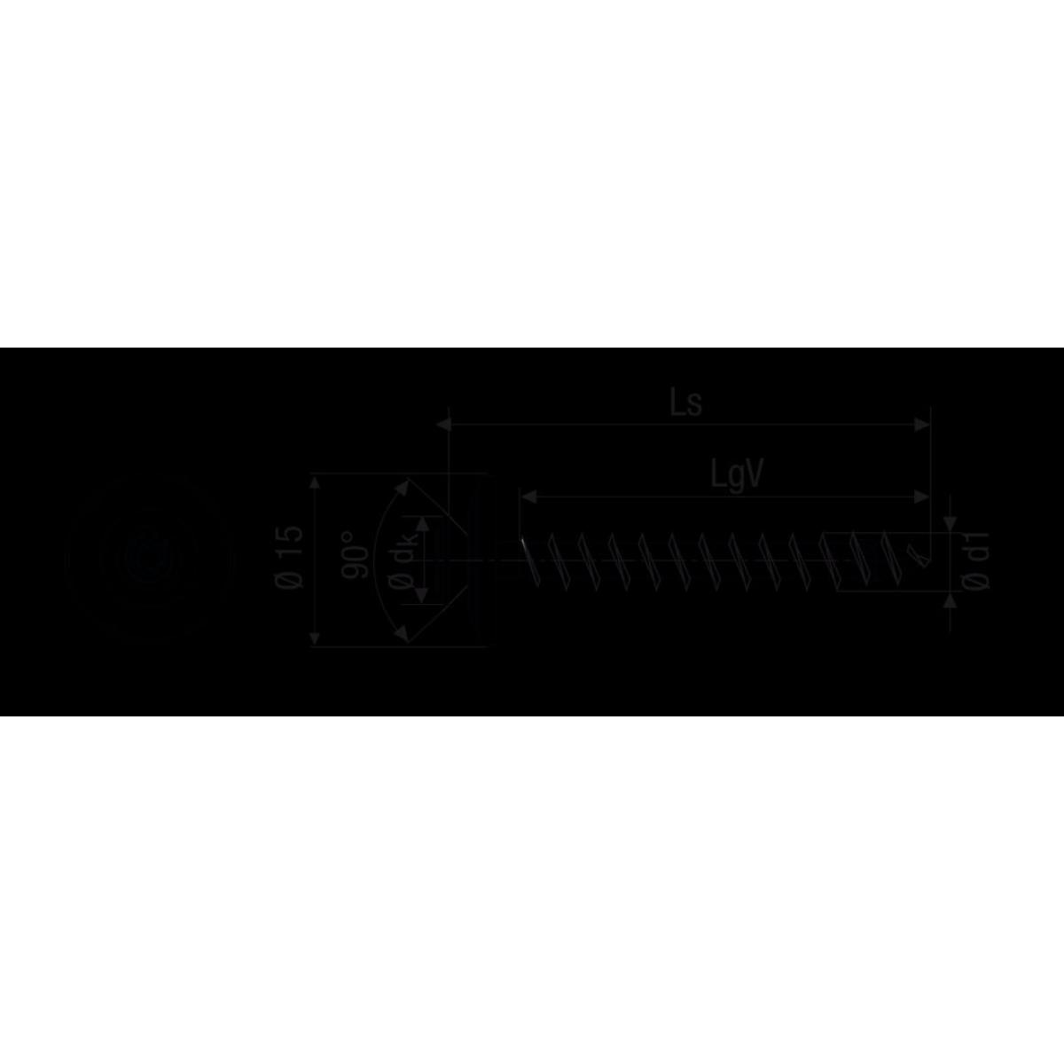 SPAX SPENGLERSCHRAUBE A2 T-STAR PLUS T20 4CUT DICHTSCHEIBE 15MM L 60 Stück