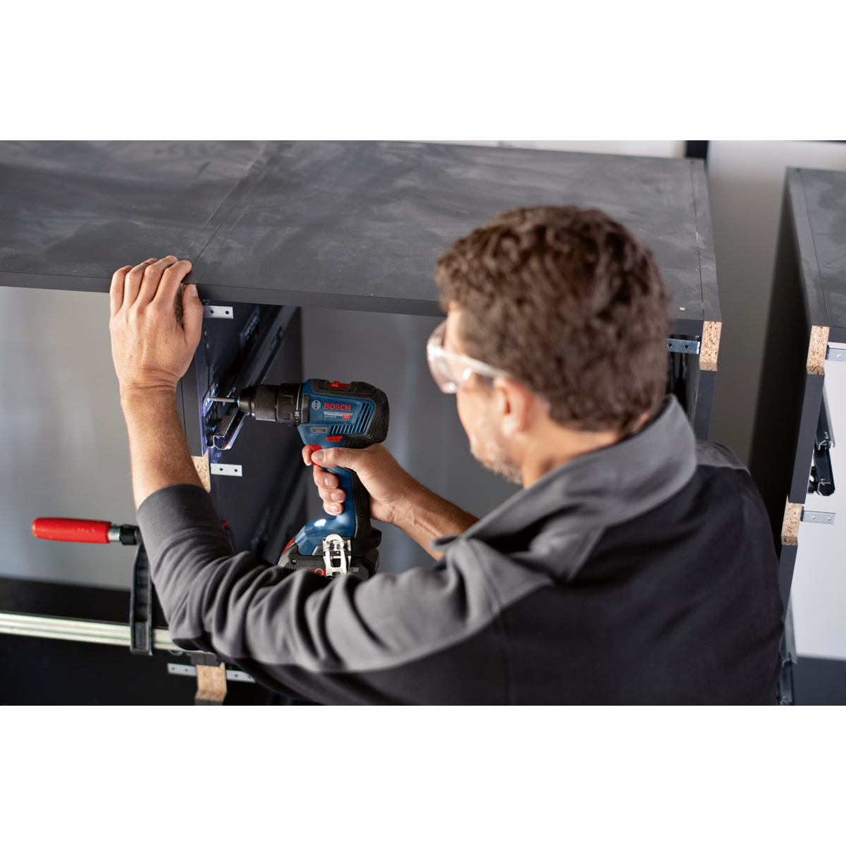 Bosch Akku-Bohrschrauber GSR 18V-55 Set inkl. 3 x Akku GBA 18V 5.0Ah + Schnellladegerät