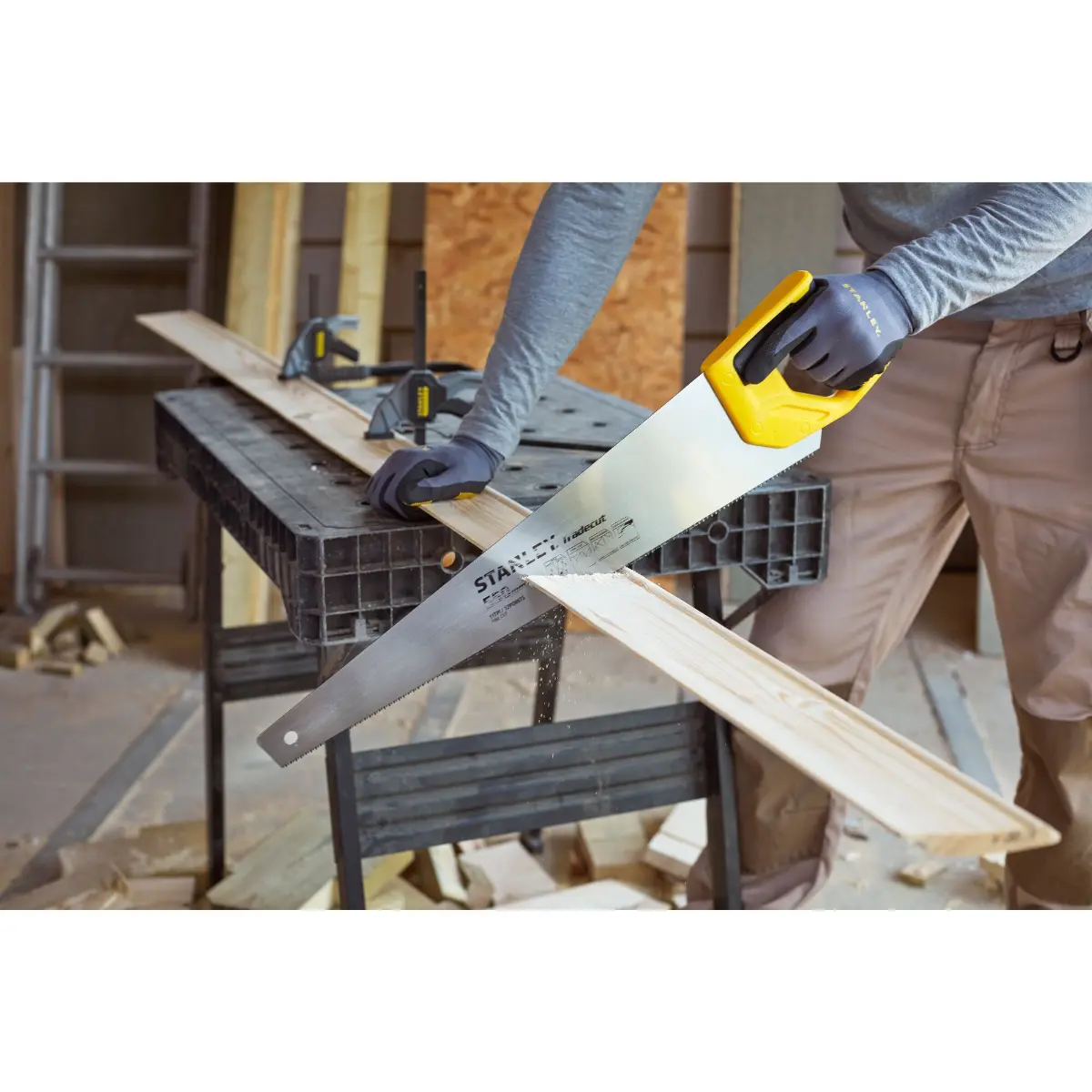 STANLEY Tradecut Holzsäge 22 Zoll / 550 mm 11 TPI