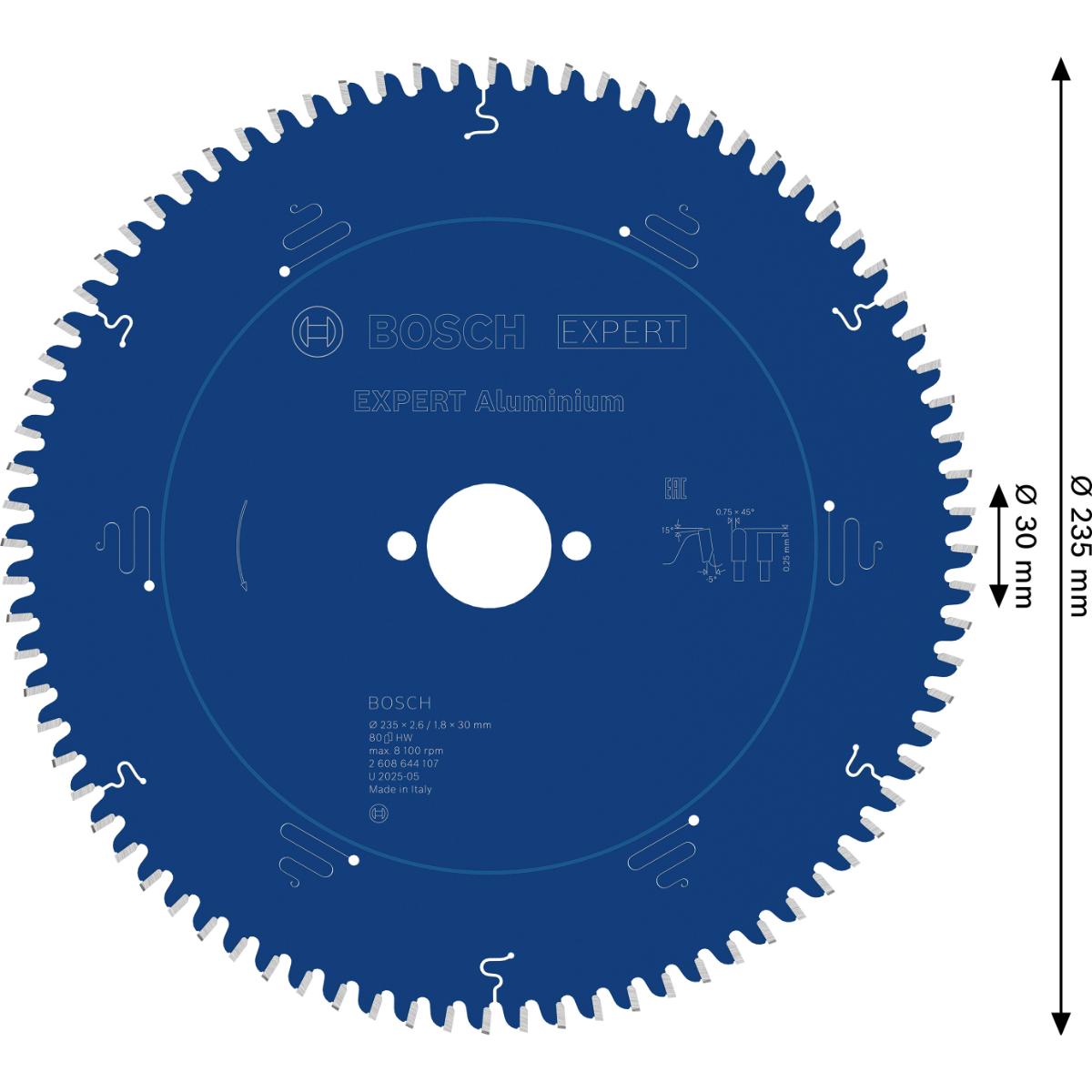 Bosch Kreissägeblatt Expert for Aluminium ø 235 mm