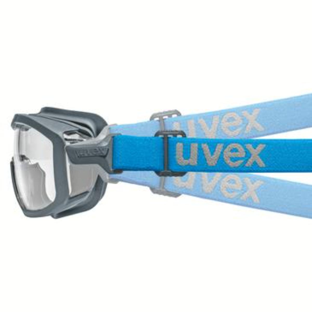Uvex i-range Ersatzscheibe innen beschlagfrei, außen extrem kratzfest & chemikalienbeständig anthrazit/blau