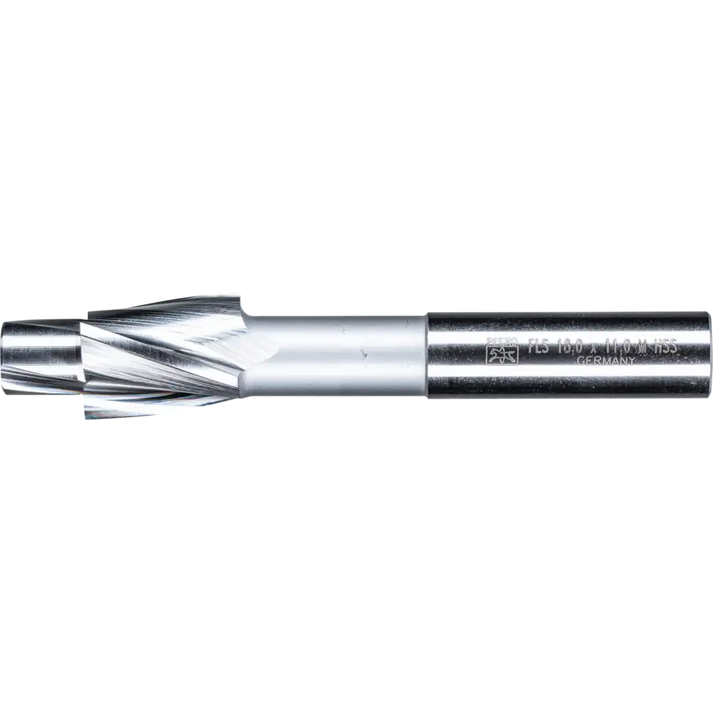 PFERD TOOLS HSS Flachsenker mit Führungszapfen DIN 373 mittel für Durchgangsloch