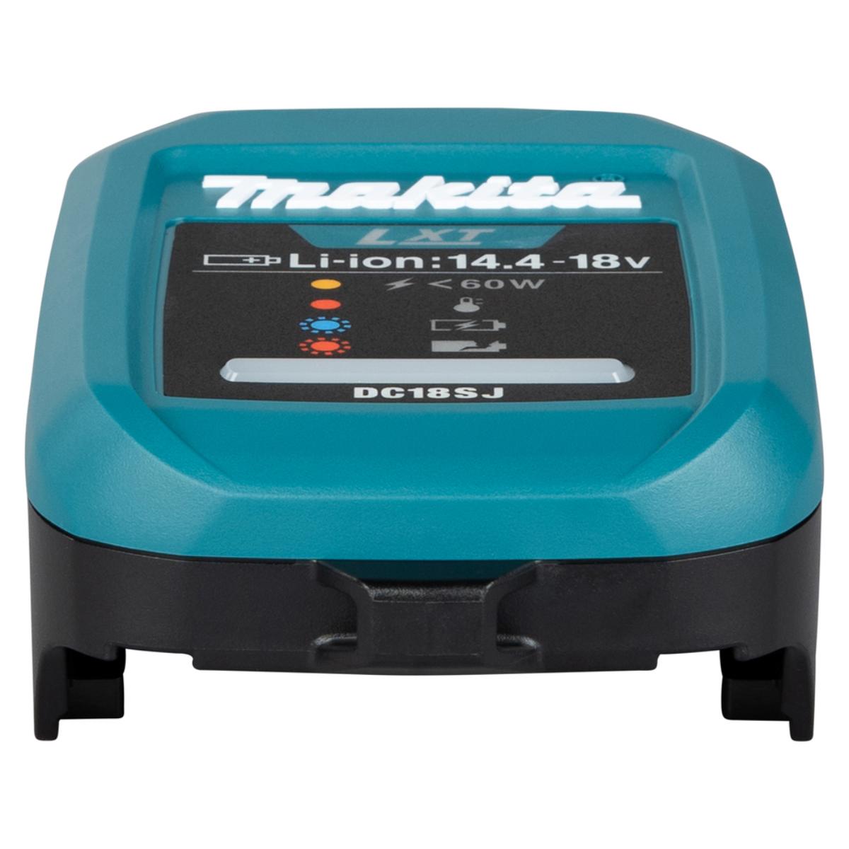Makita Ladegerät-Set DC18SJ, ADP14, USB-C PD Ladekabel Power Delivery Li–Ion 14,4V–18V LXT DC18SJ