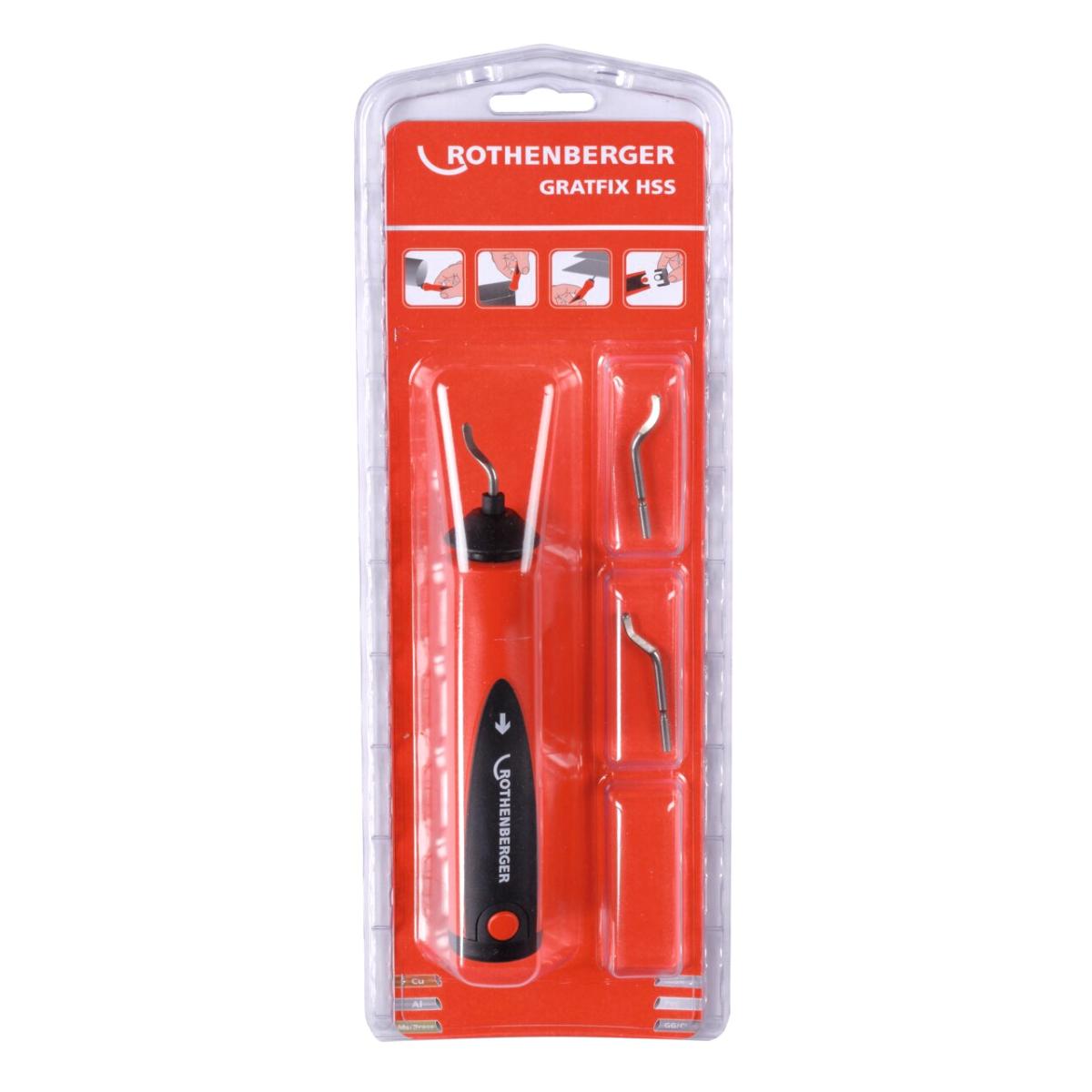 Rothenberger GRATFIX HSS mit Entgraterklinge Nr. 1 - 2 - 3