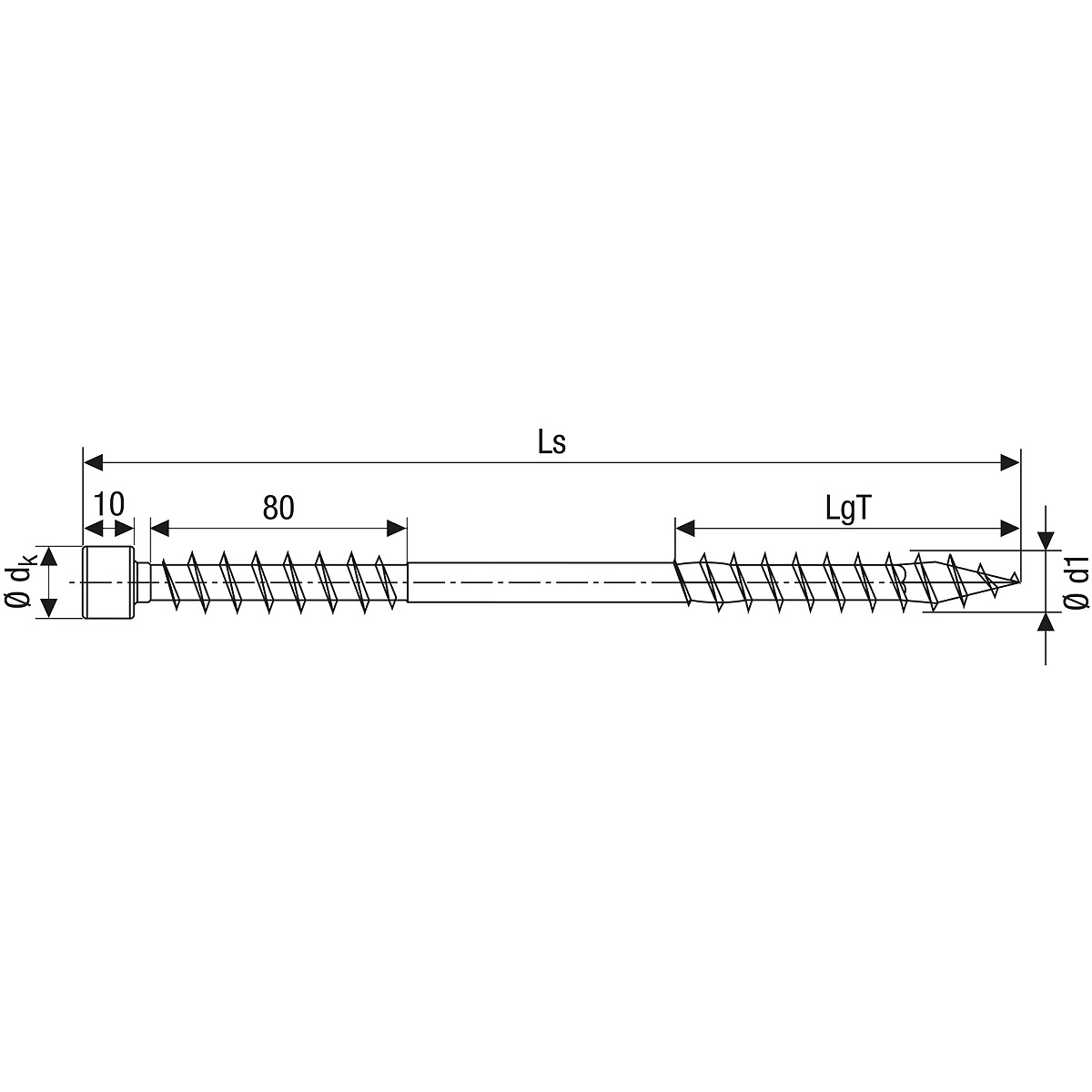 SPAX Zylinderkopf T-Star Plus T50 Fixiergewinde 4 Cutspitze WIROX, 50 Stück