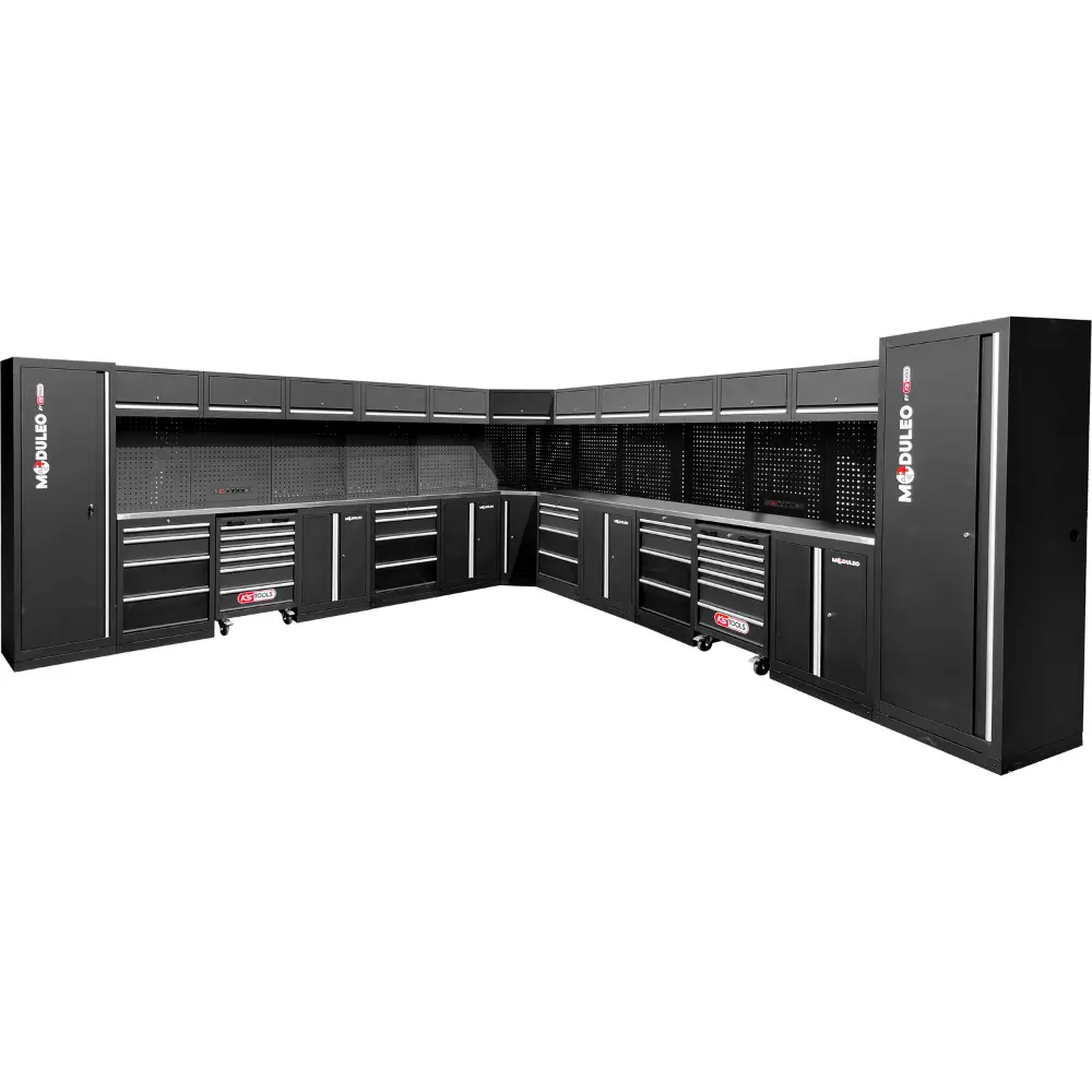 KS TOOLS Werkstatt-Schranksystem, L-Form, 4760 x 4760 mm