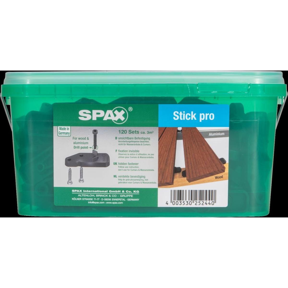 SPAX TERRASSE STICK PRO FUER CA. 3 QM 120 STICKS INKL. SCHRAUBEN HKB L
