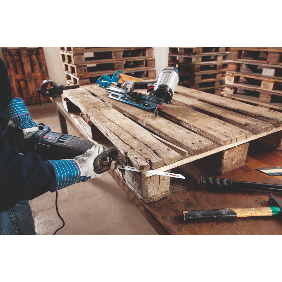 Bosch Säbelsägeblatt S 722 VFR, Special for Pallet Repair, 190 mm, 0,9 mm, 5er-Pack