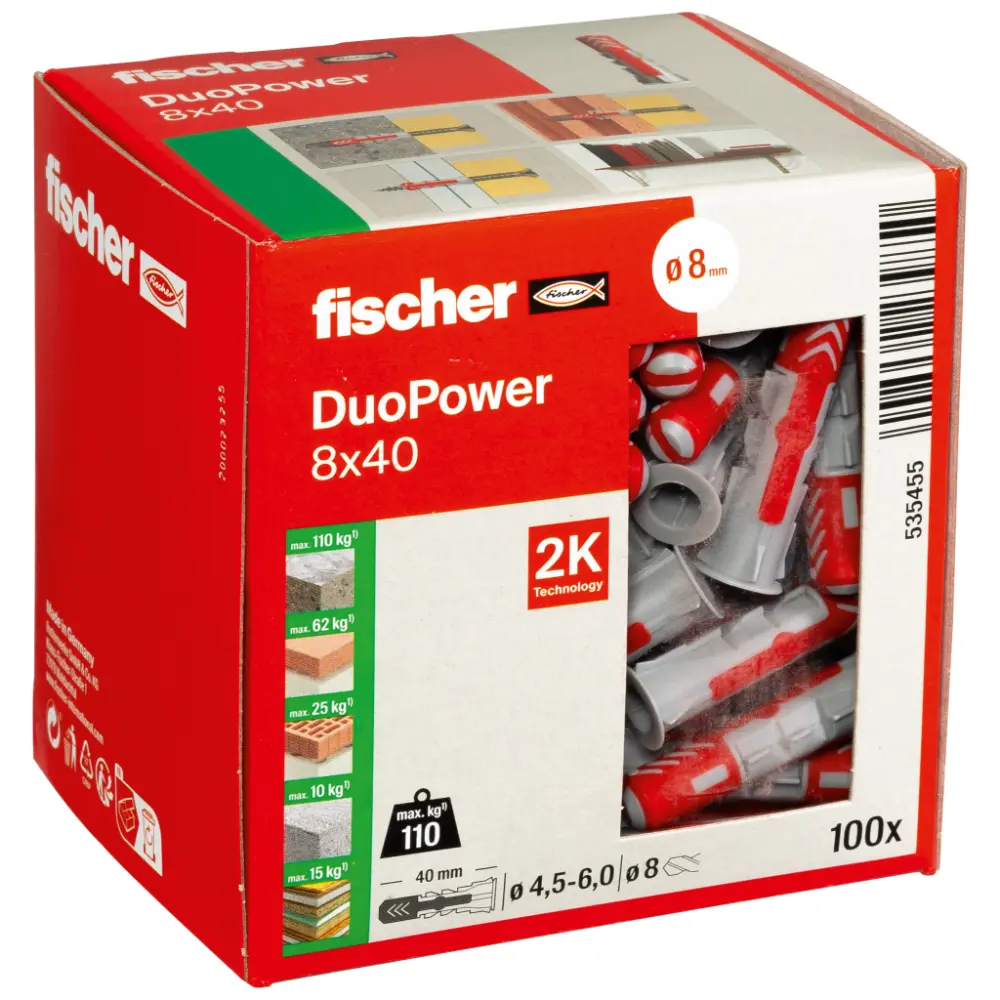 Fischer Universaldübel DuoPower 8x40