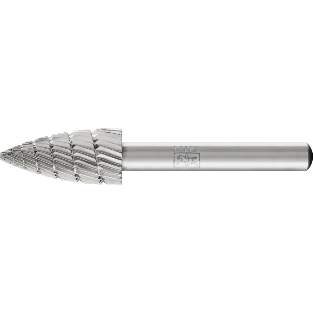 PFERD TOOLS HSS Frässtift Spitzbogenform K Z 3 universal mittel fein Spanbrecher