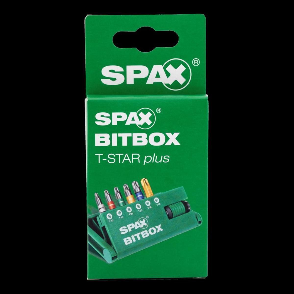 SPAX Bitbox T-Star Plus (6 Bits T10-T40 25mm + 1 Bit-Halter)