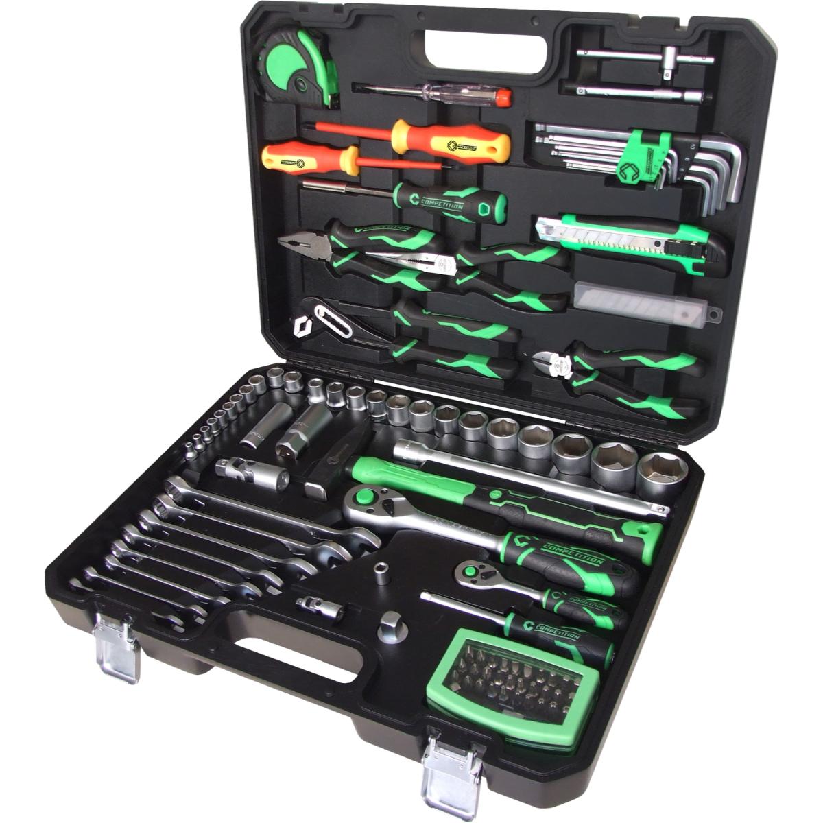 COMPETITION 1/4+1/2 Universal-Werkzeug 106-teiliegs Set