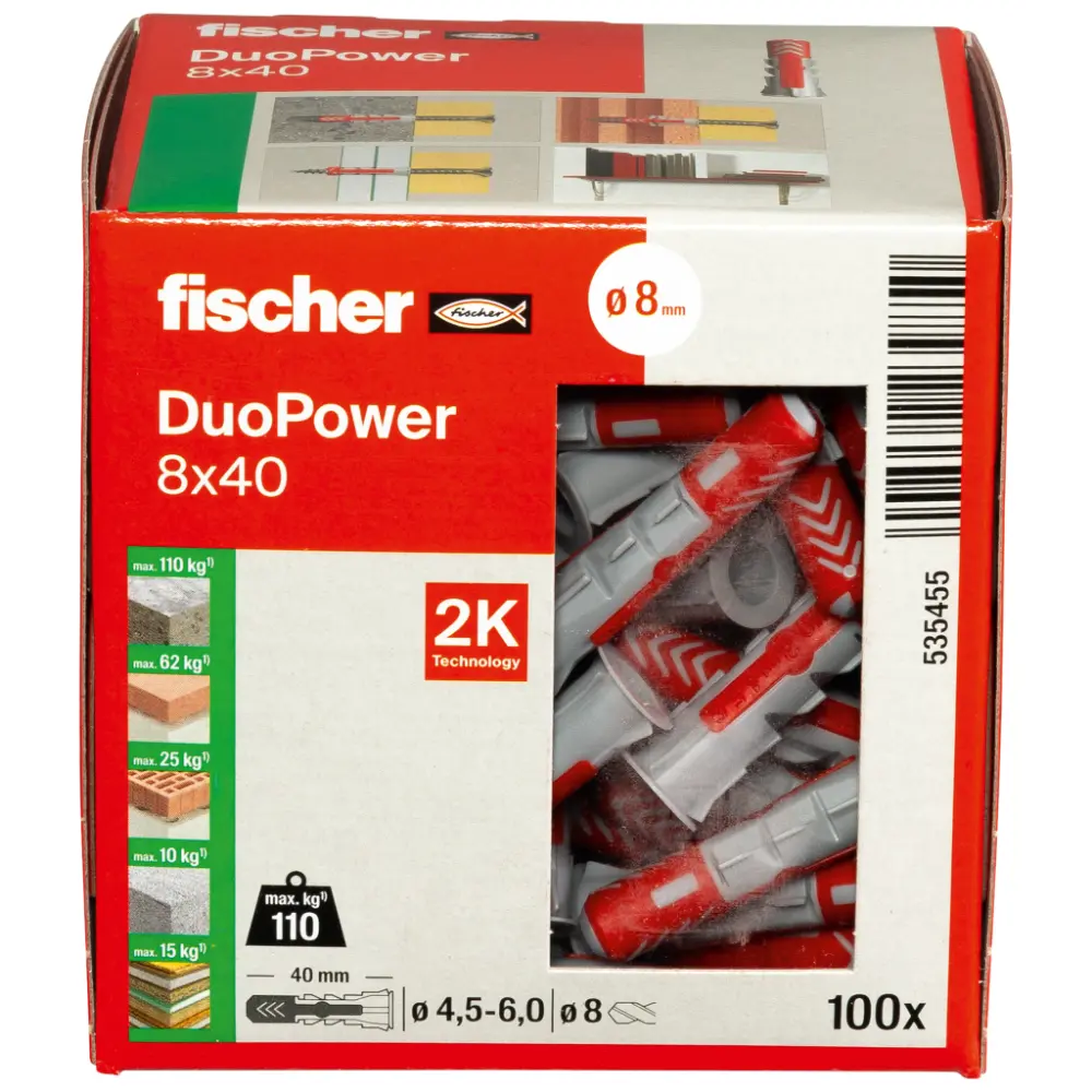 Fischer Universaldübel DuoPower 8x40