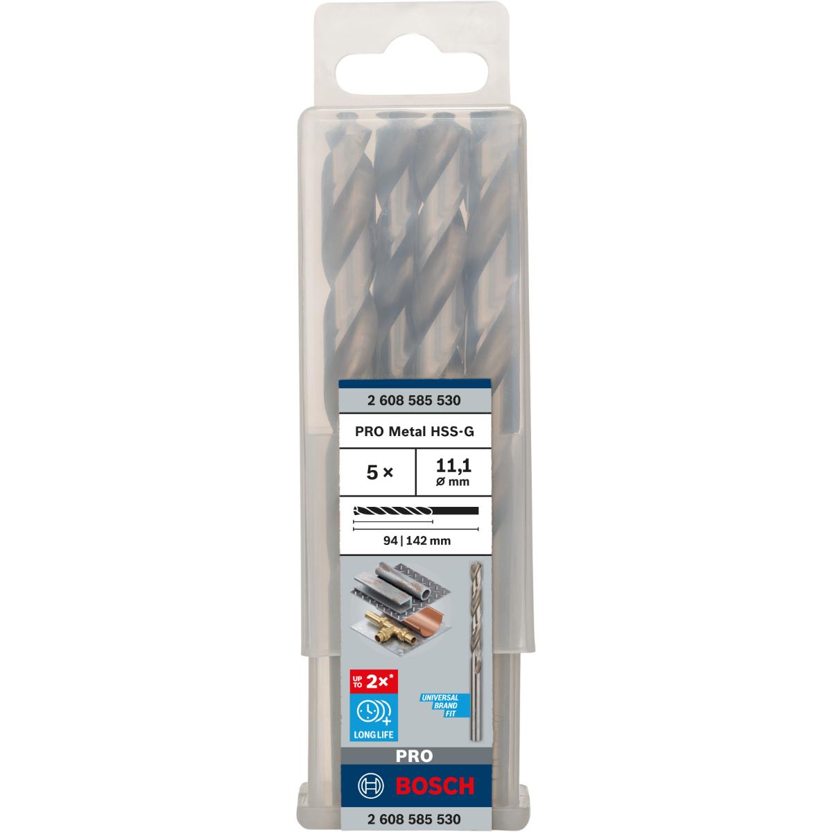 Bosch PRO Metallbohrer HSS-G, DIN 338