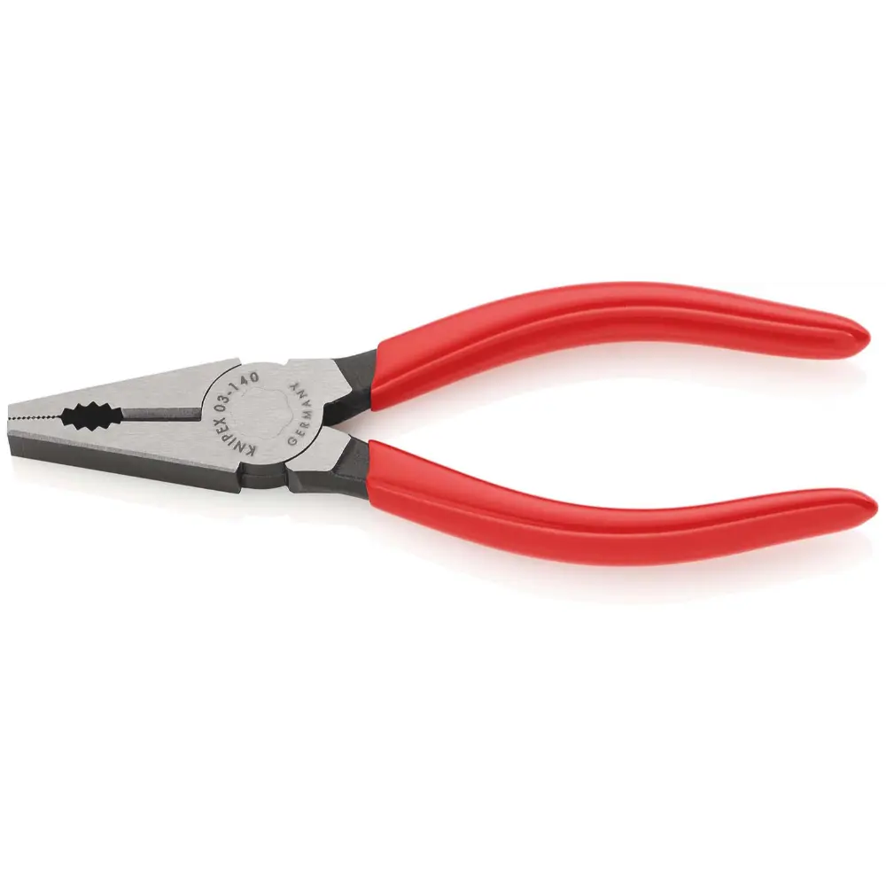 KNIPEX Kombizange mit Kunststoff überzogen schwarz atramentiert 140 mm
