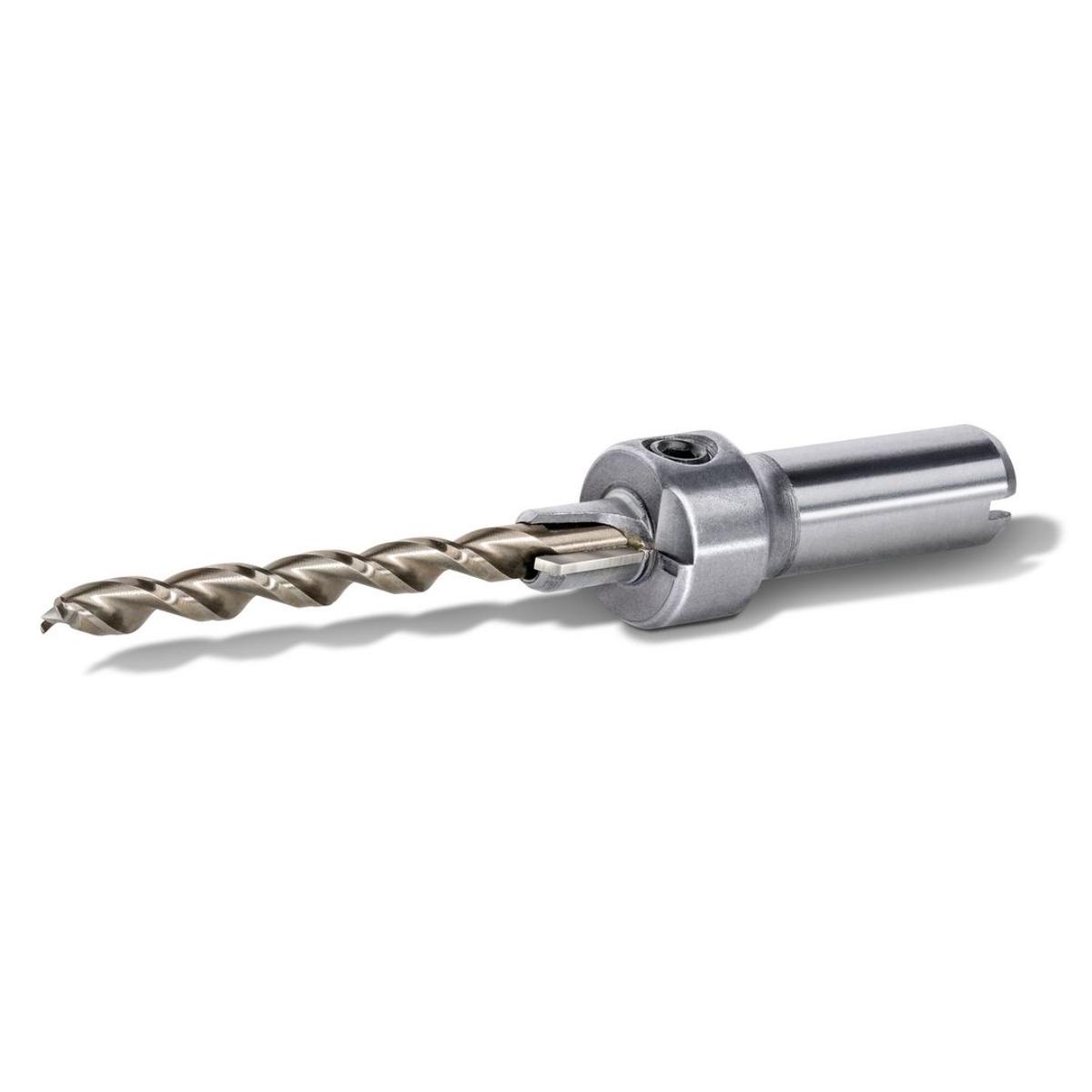 SPAX 1 x Holzbohrer 4 mm Ø, 1 x Senker 6,5 mm Ø, 1 x Innensechskant- schlüssel, Bohrerlänge 75 mm, Spirallänge 41 mm