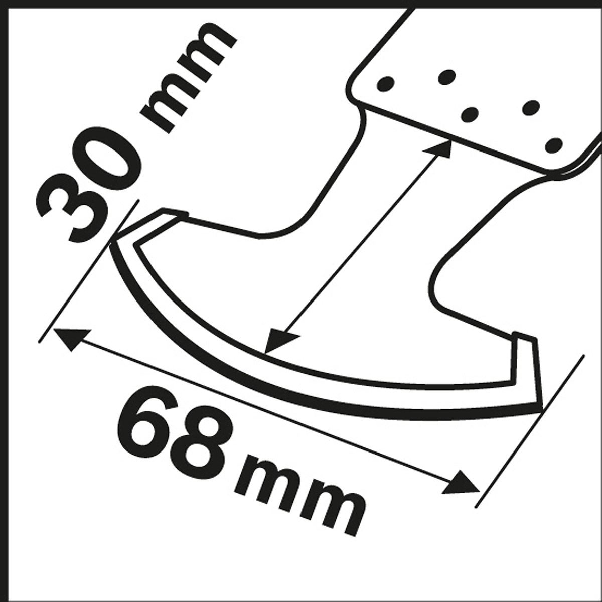 Bosch Carbide-RIFF Segmentsägeblatt MATI 68 RT3, 30 x 68 mm