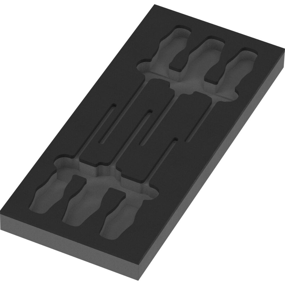Wera 9819 Schaumstoffeinlage Schraubendreher Kraftform Serie 300 Set 3, ohne Werkzeug