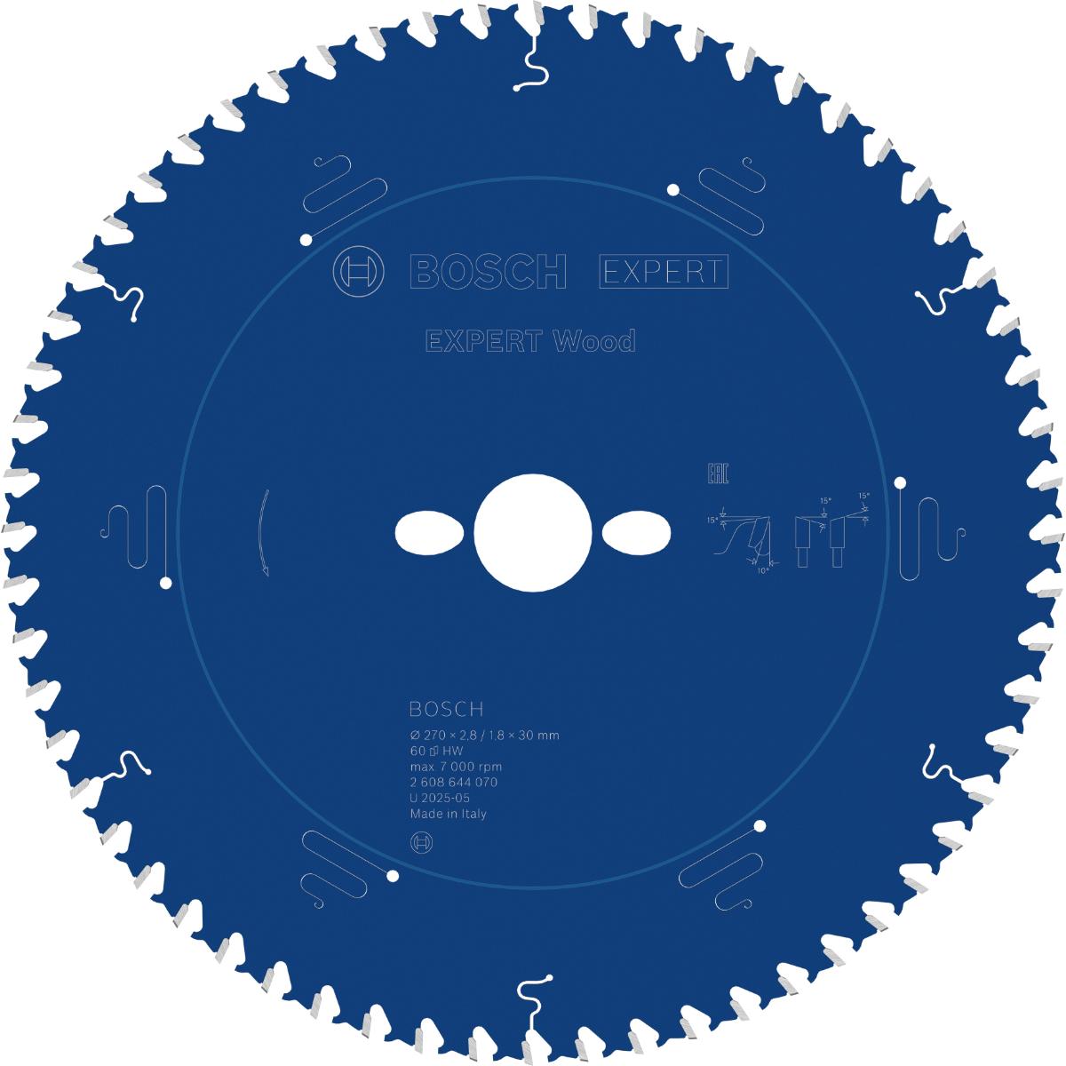 Bosch Kreissägeblatt Expert for Wood ø 270 mm