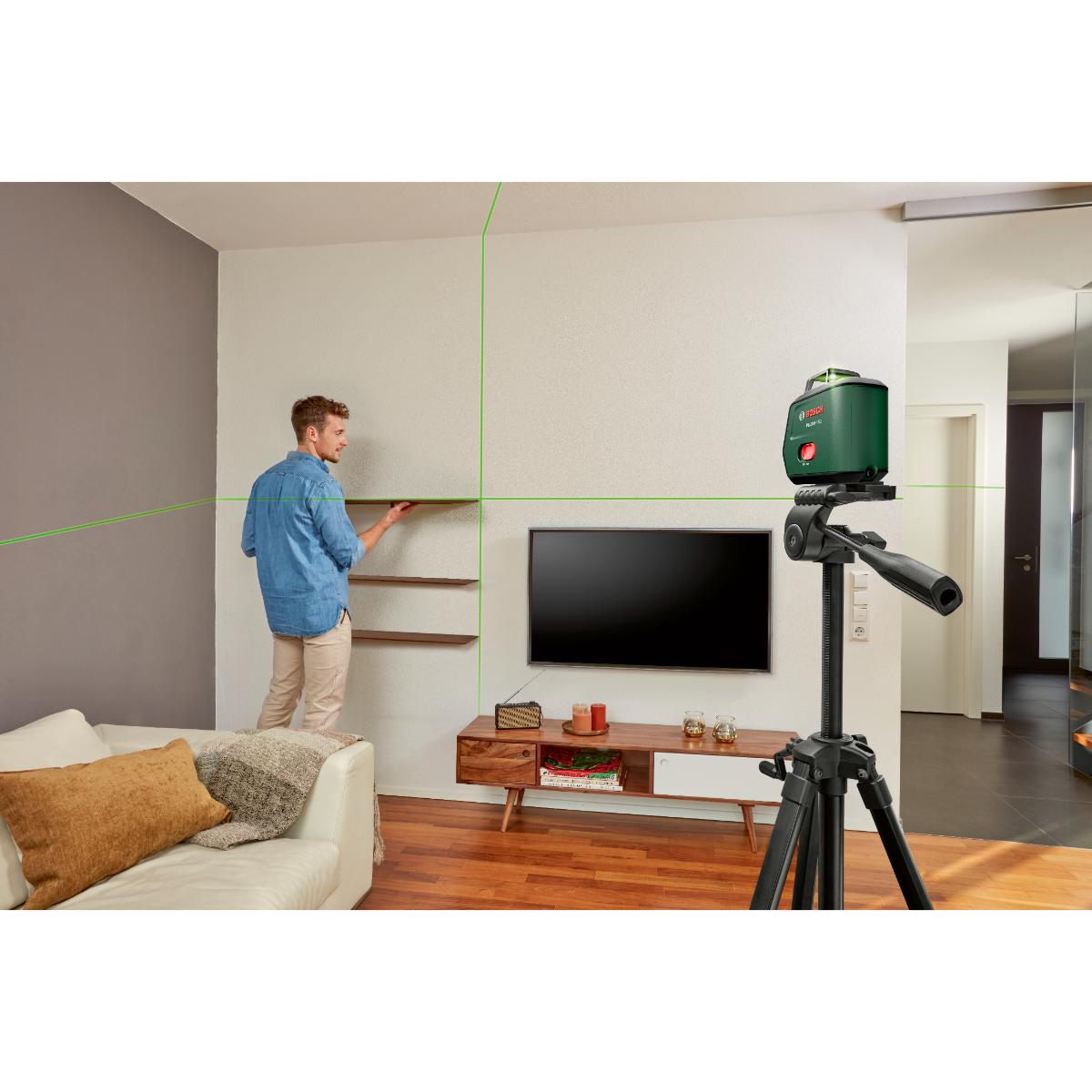 Bosch Kreuzlinien-Laser PLL360-15G Premium Set, 1 x Akku BA 3.6V 2.0Ah in Tasche