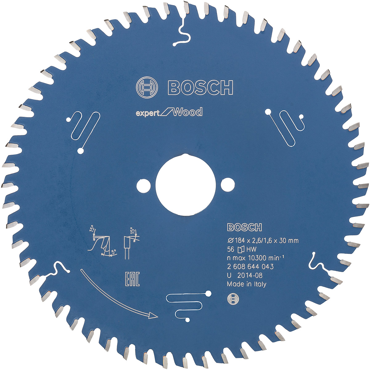 Bosch Kreissägeblatt Expert for Wood ø 184 mm