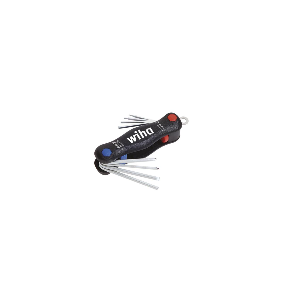 Wiha Multitool Mini PocketStar Schlitz, Phillips, Innensechskant 8-teilges Set