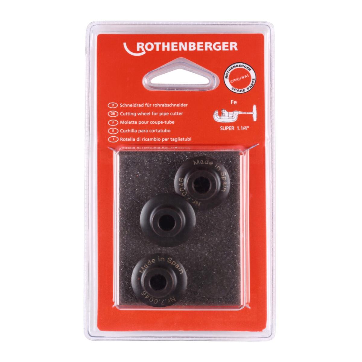 ROTHENBERGER Schneidrad für SUPER 1.1/4 Zoll, 3 Stück