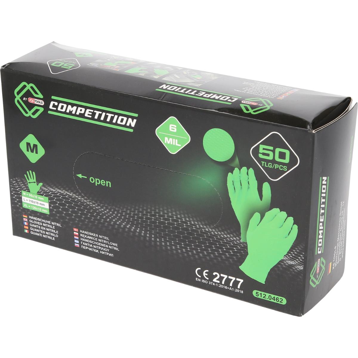COMPETITION Handschuhe Nitril grün Box 50 Stück