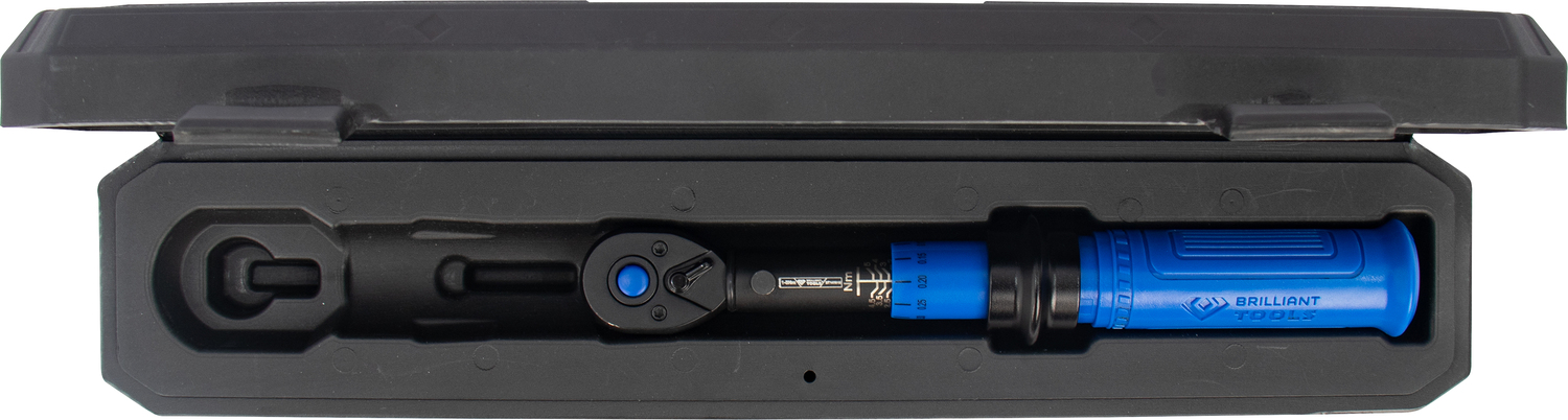 Brilliant Tools 1/4" Ratschen-Drehmomentschlüssel umschaltbar, 1-5 Nm