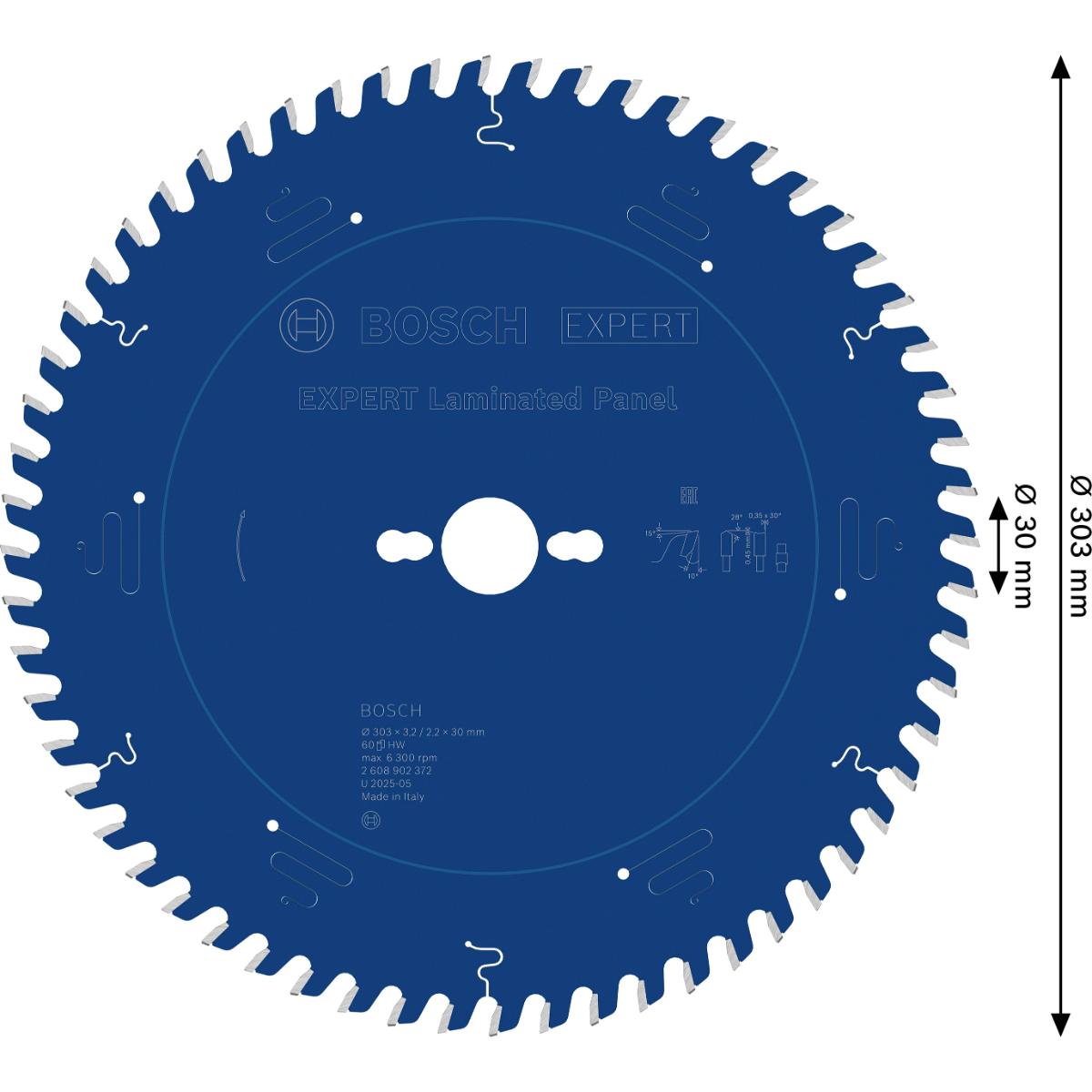 Bosch EXPERT Laminated Panel Kreissägeblatt, 303x30 mm, Z60