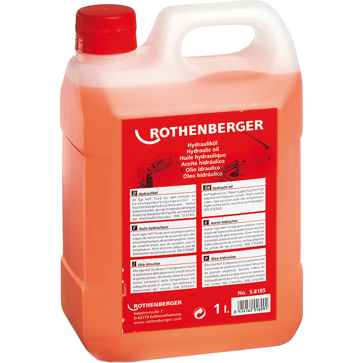 Rothenberger Hydrauliköl HLP 22, 1L in Kunststoffflasche