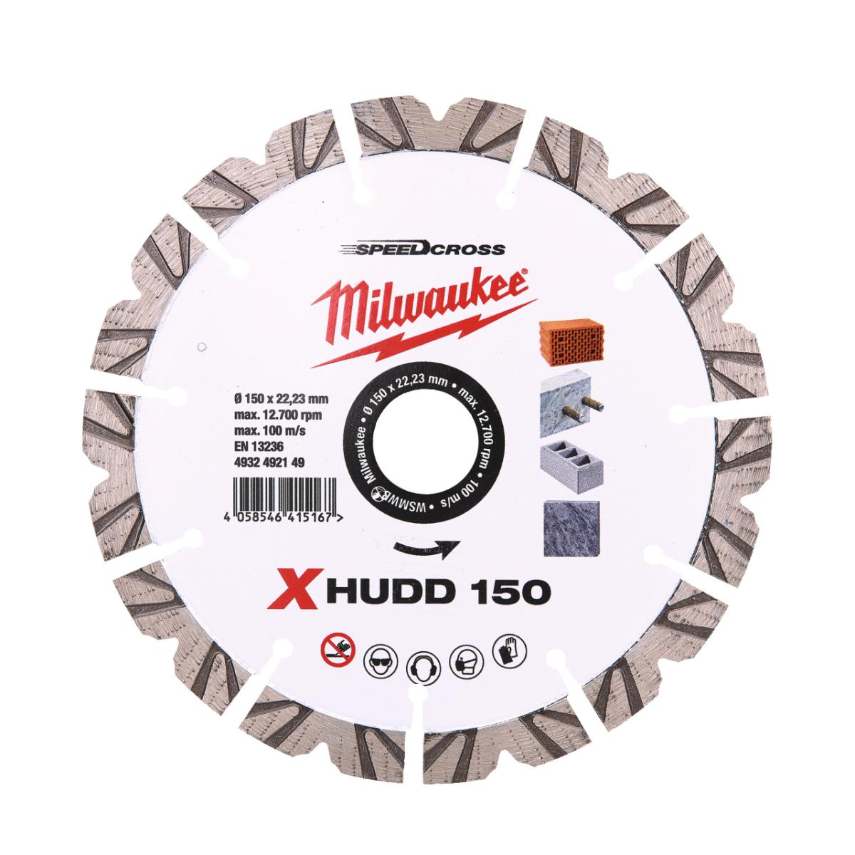 Milwaukee Speedcross Diamanttrennscheibe XHUDD