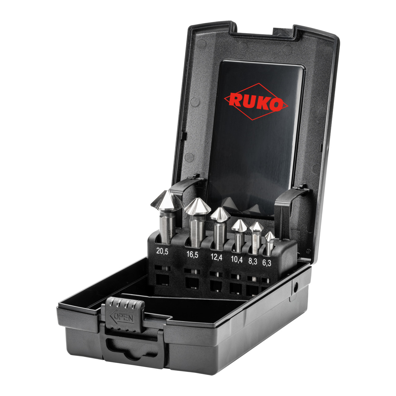 RUKO ULTIMATECUT Kegelsenker-Satz (DIN 335) Form C 90° HSS - 6-tlg.