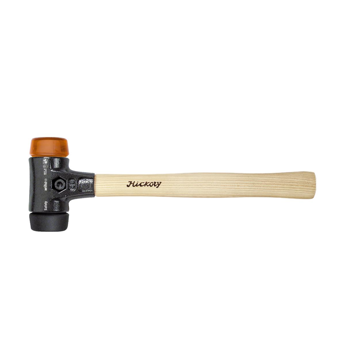 Wiha Schonhammer Safety mittelweich/ hart mit Hickory-Holzstiel, Rund-Schlagkopf
