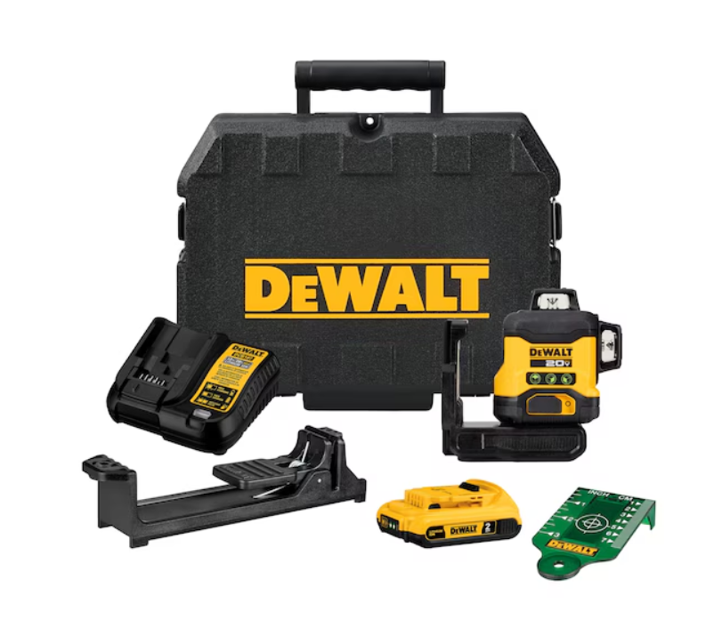 DEWALT Akku-Multi-Linienlaser 3x360° 18V + Akku + Schnellladegerät