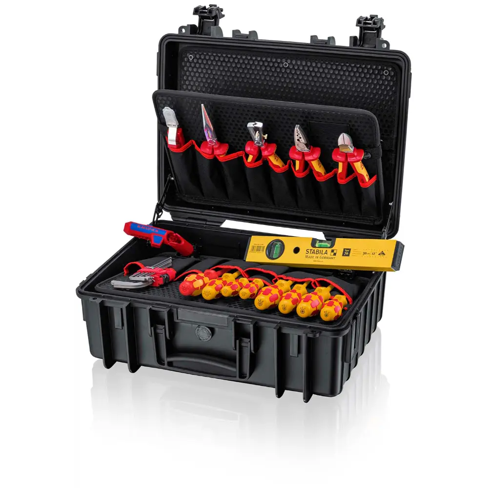 KNIPEX Werkzeugkoffer Robust23 Start Elektro 24-teilig